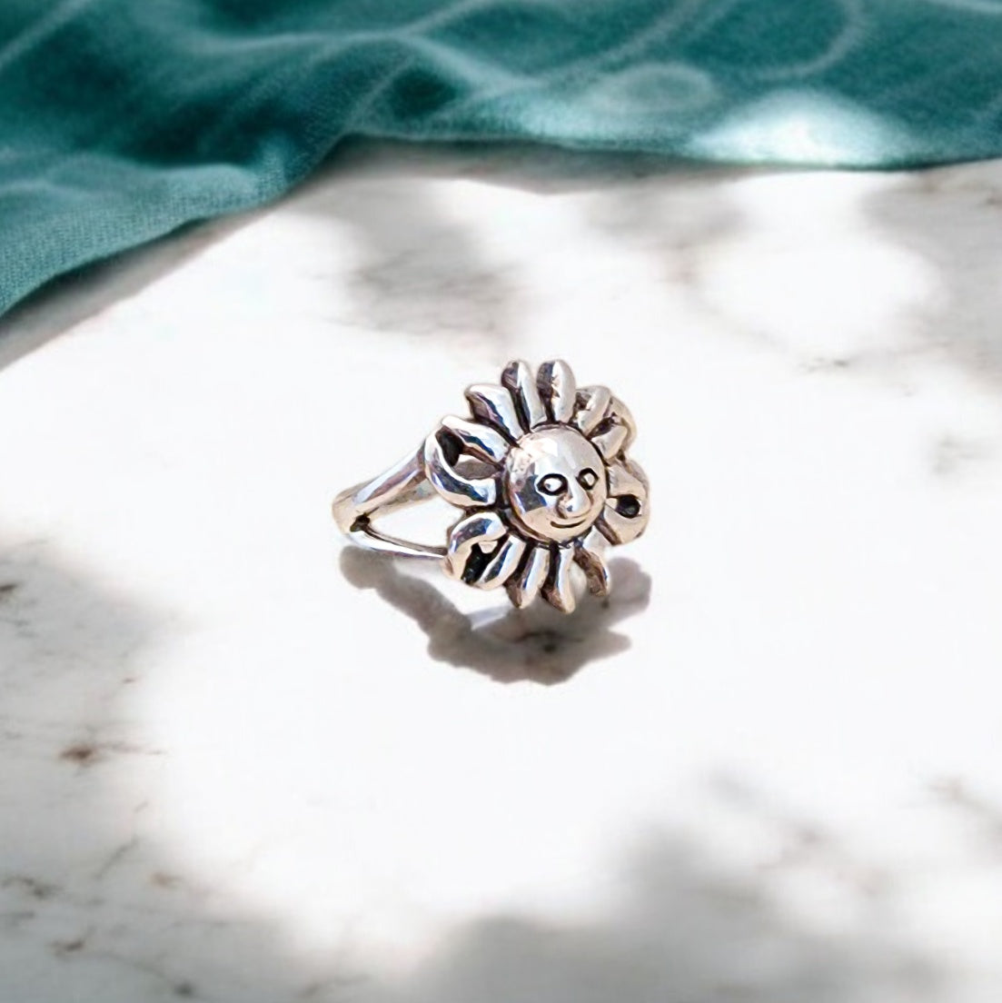 Anello Sole argento 925