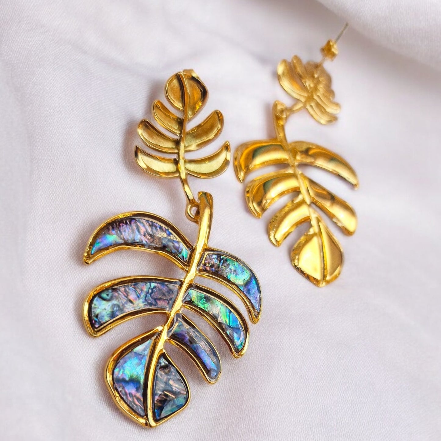 Orecchini Monsteria abalone