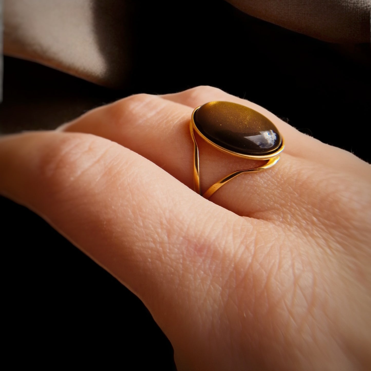 Anello Tiger eye