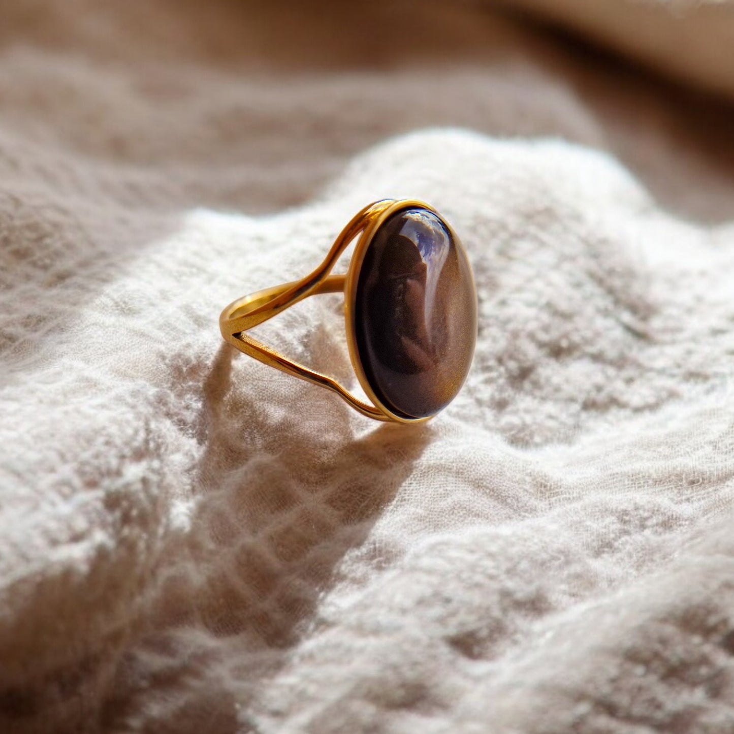 Anello Tiger eye