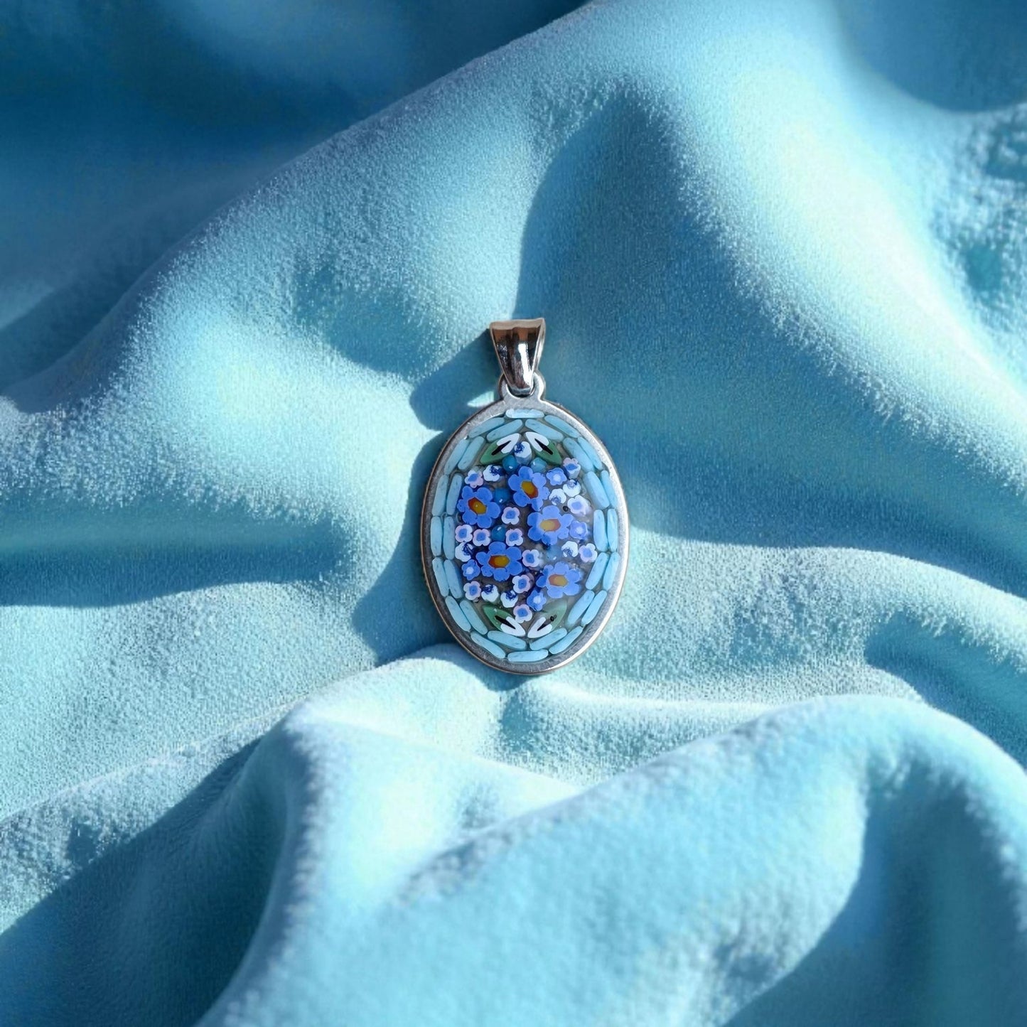 Ciondolino celeste argento
