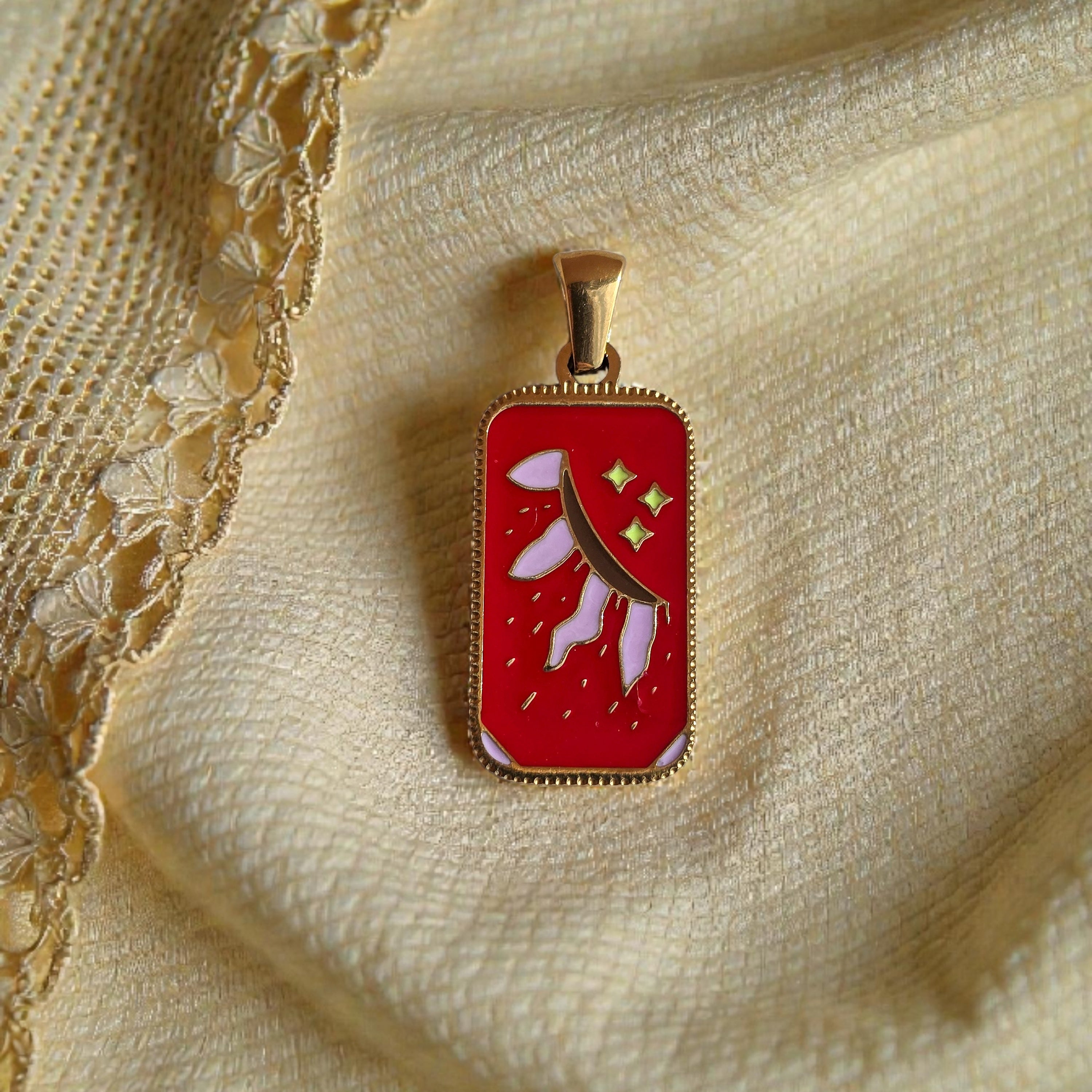 Tarot Sole - smalto rosso