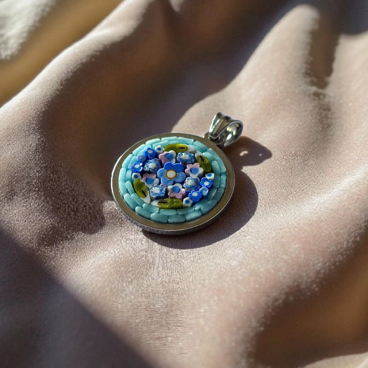 Ciondolino celeste argento