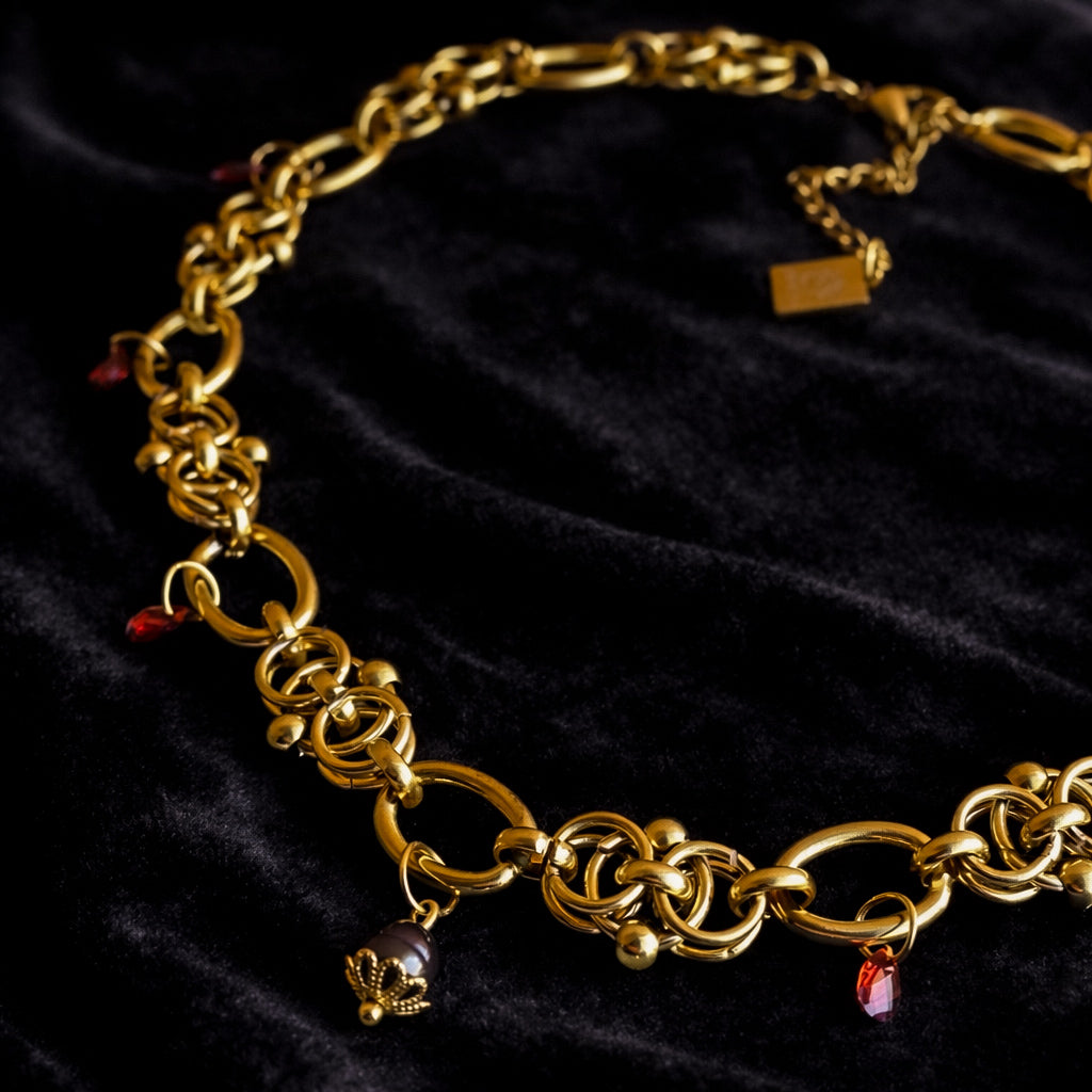 Choker Tudor - oro