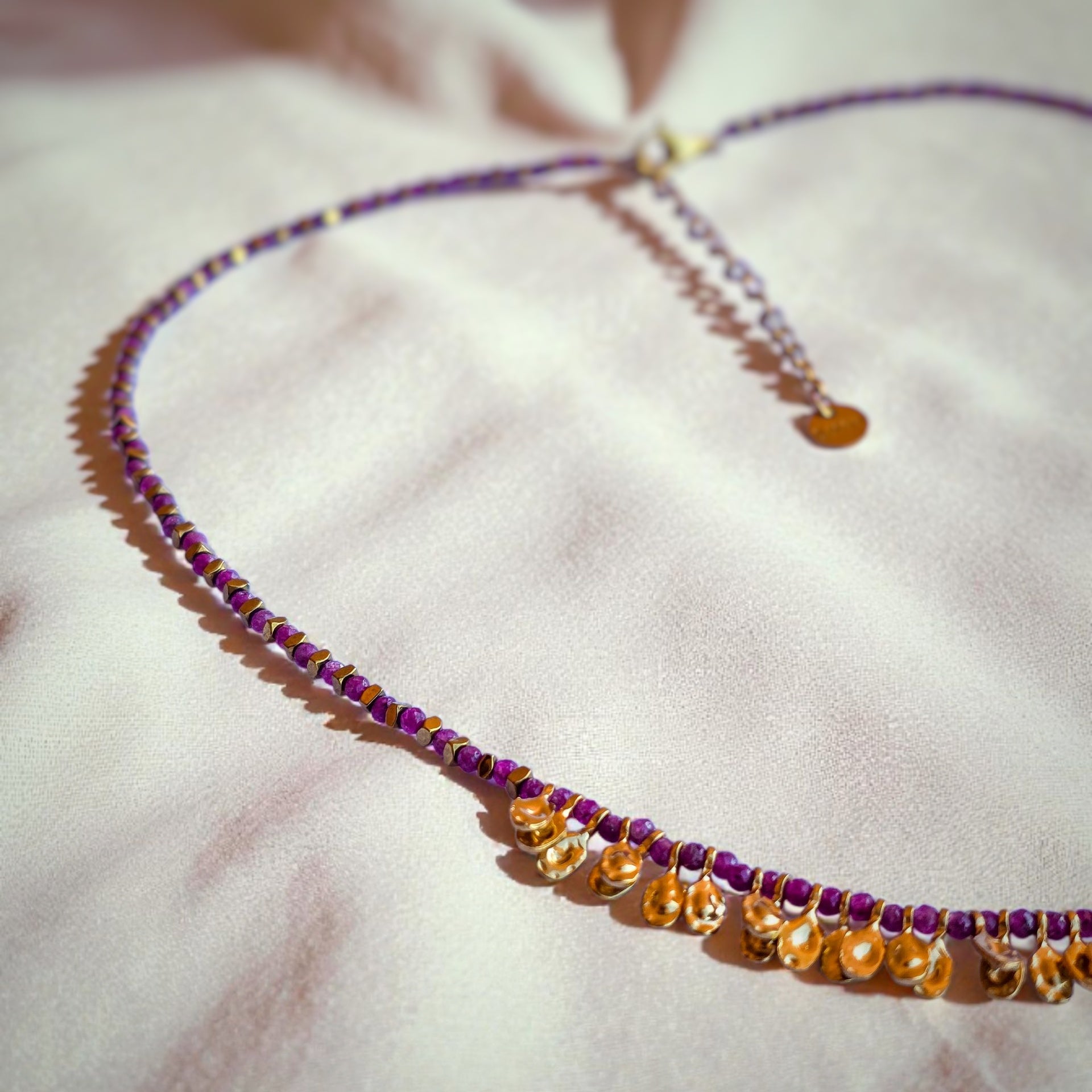 Girocollo Drusilla - agata magenta