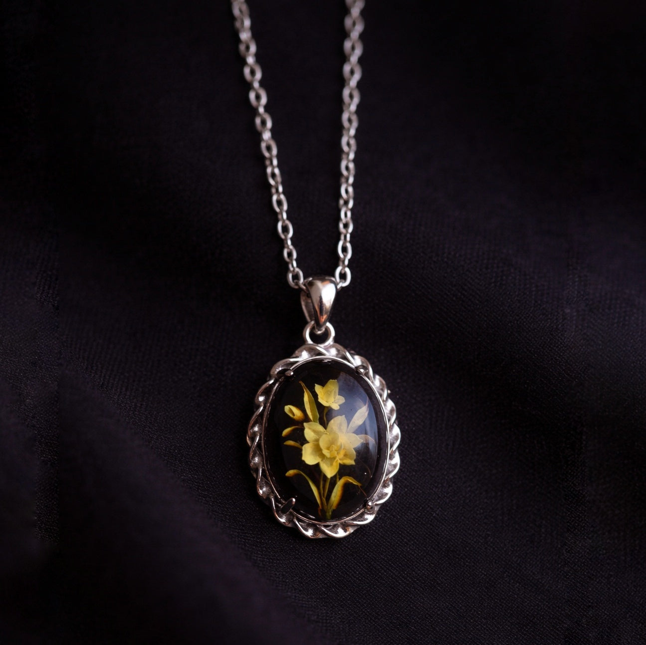 Girocollo Metamorfosi - Narciso argento