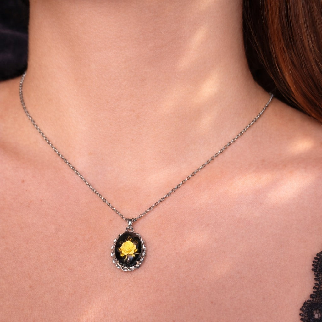 Girocollo Metamorfosi - Rosa argento