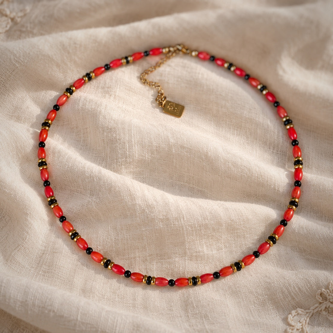 Collanina Caterina - corallo rosso