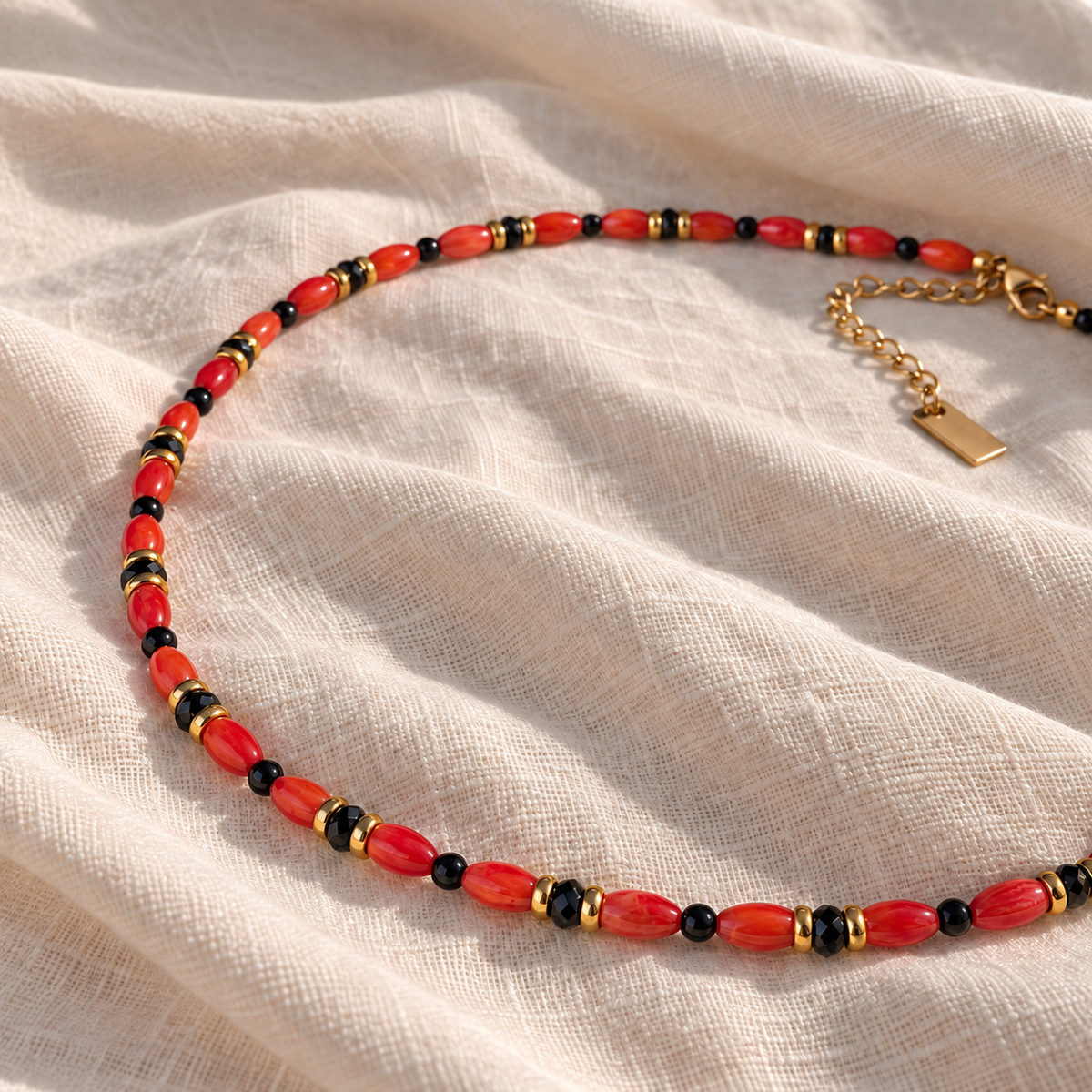 Collanina Caterina - corallo rosso