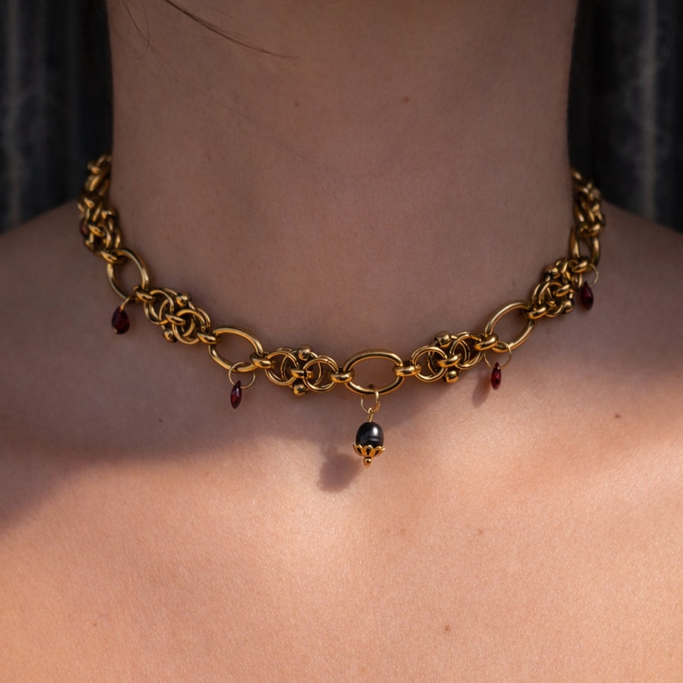 Choker Tudor - oro
