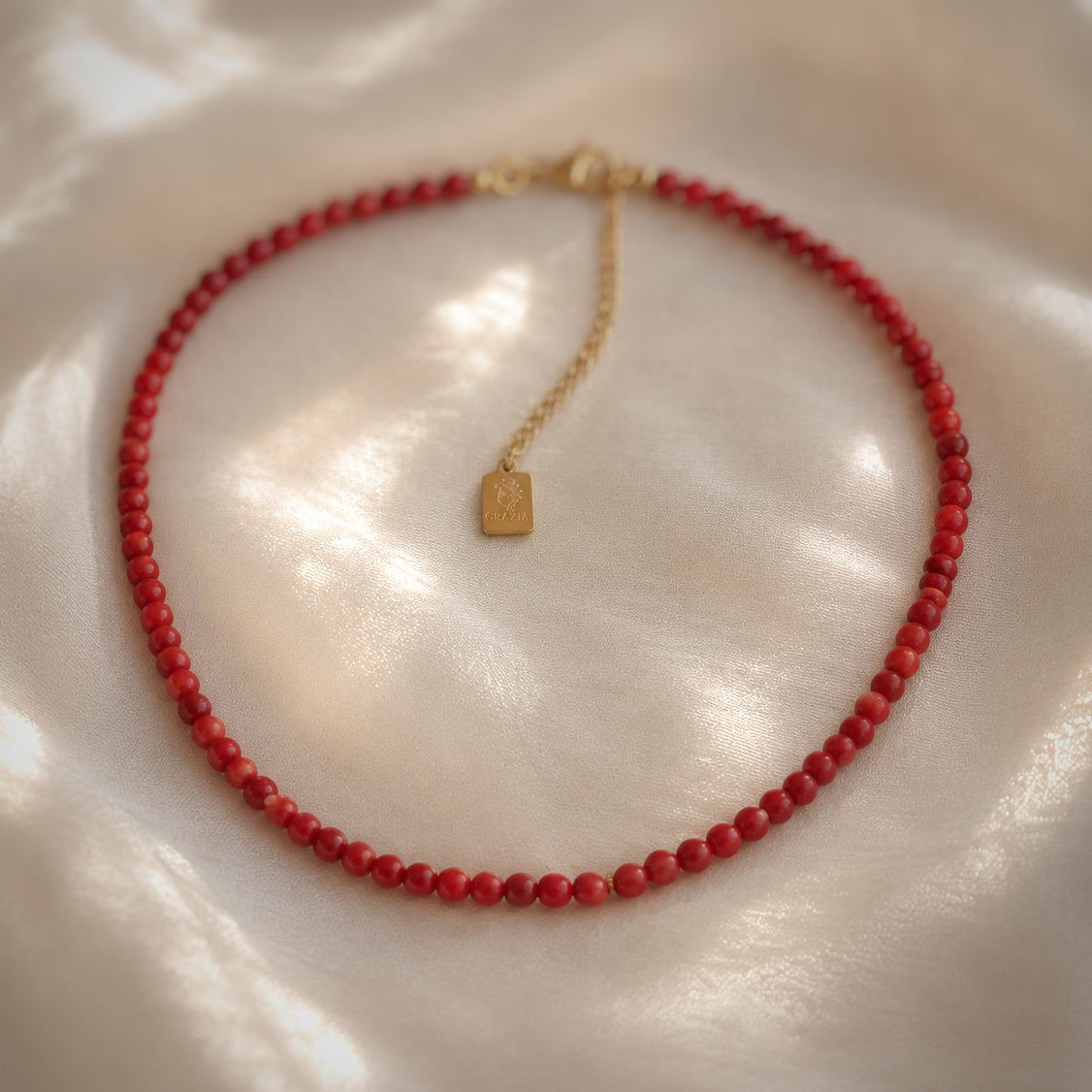 Collanina corallo rosso