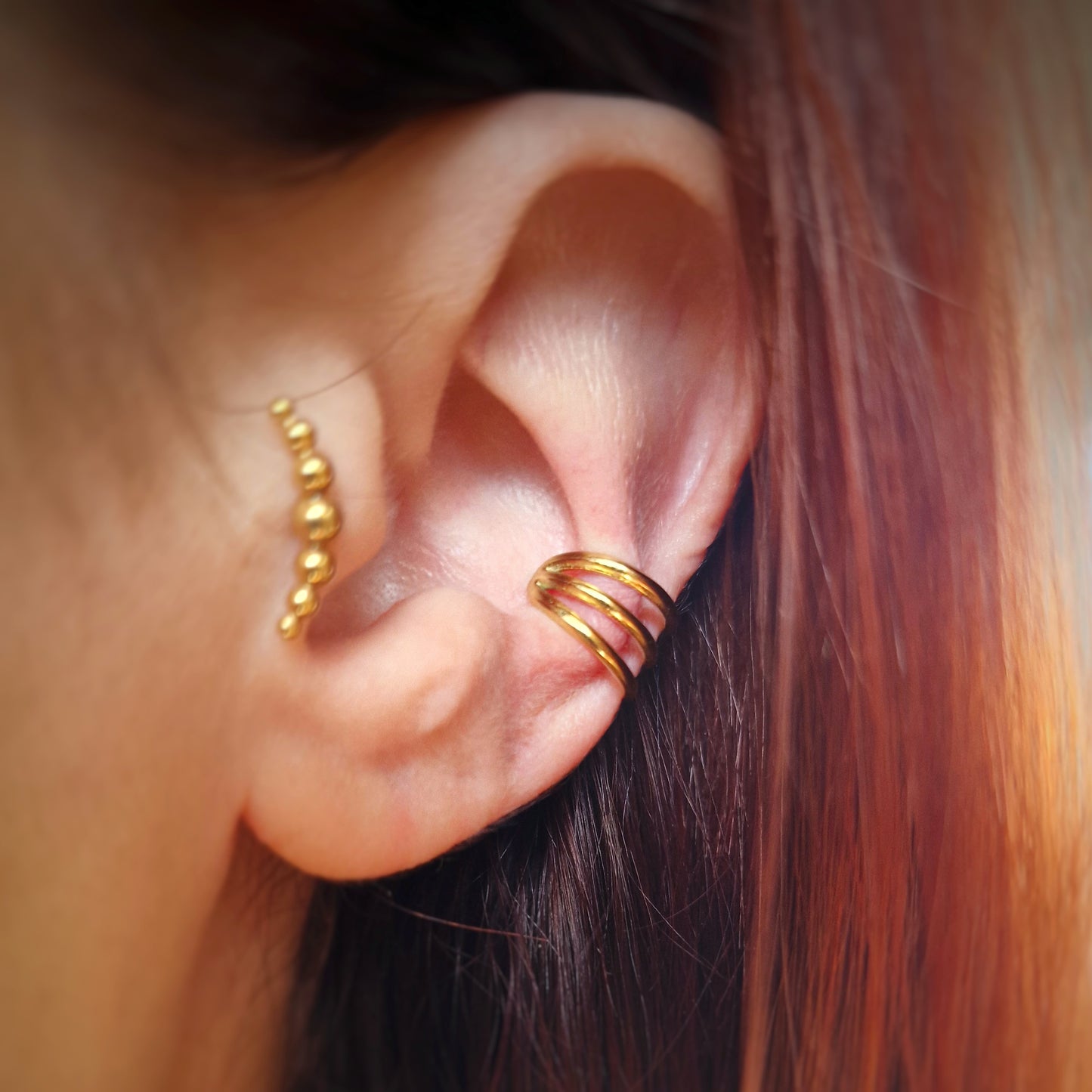 Ear cuff triple