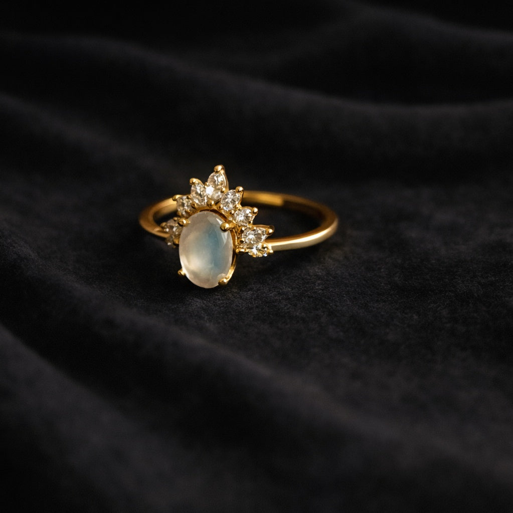 Goccia pietra di luna - oro