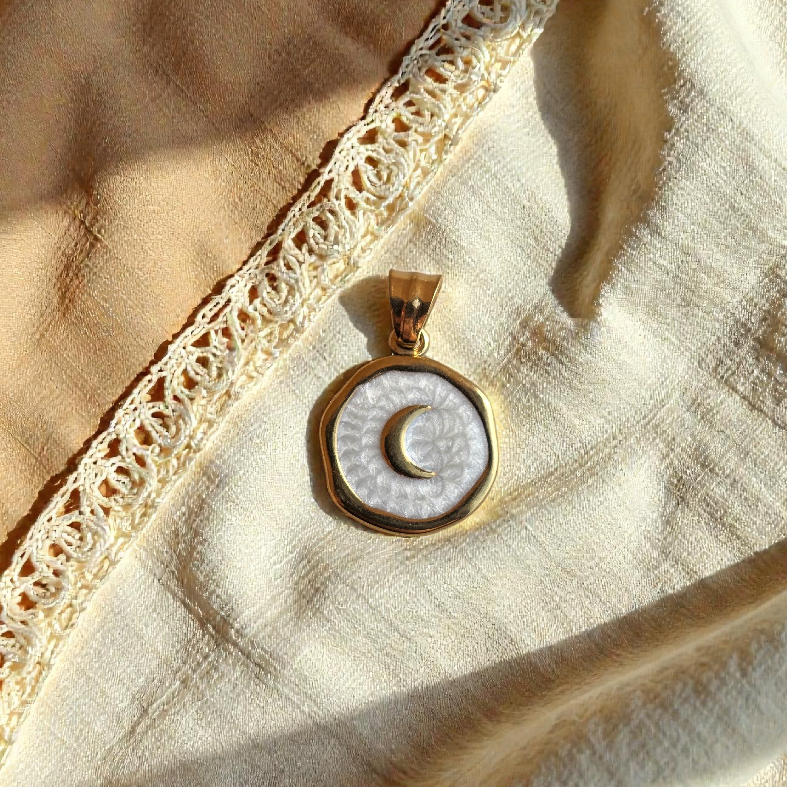 Lunetta smalto bianco