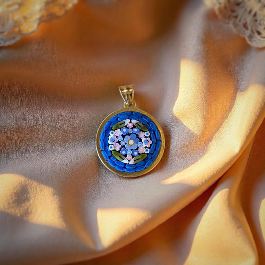 Ciondolino blu egizio oro