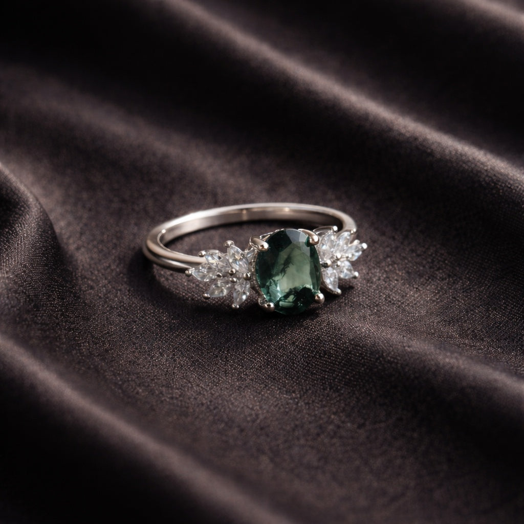 Agata muschio - argento