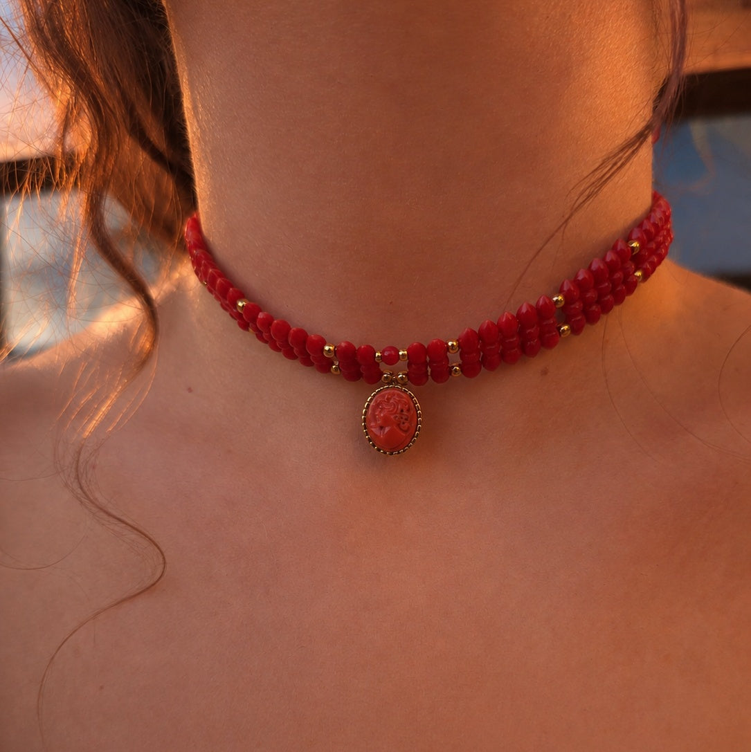 Collier Circe in corallo