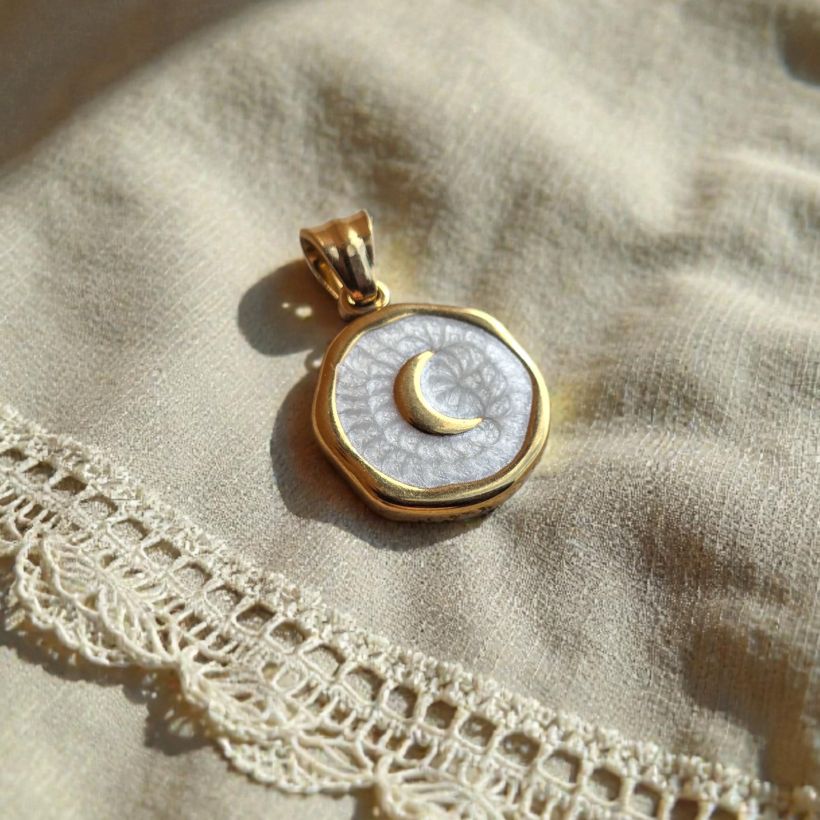 Lunetta smalto bianco