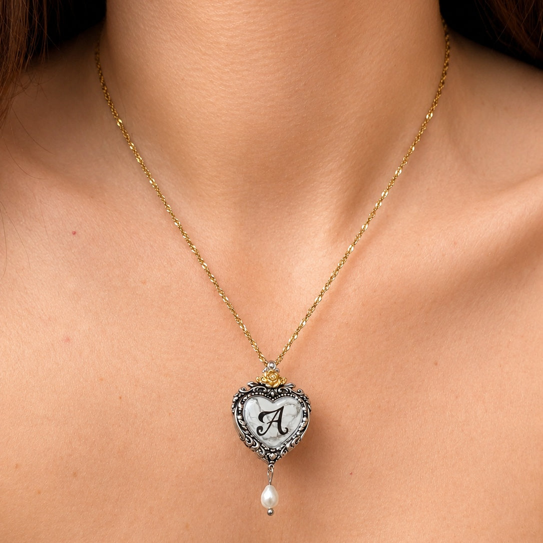 The Memory Heart - White Marble