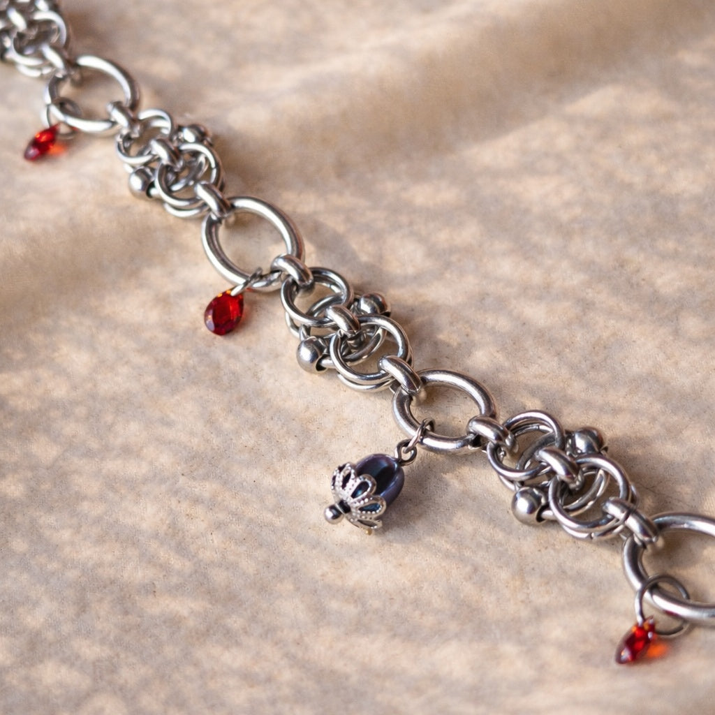 Choker Tudor - argento