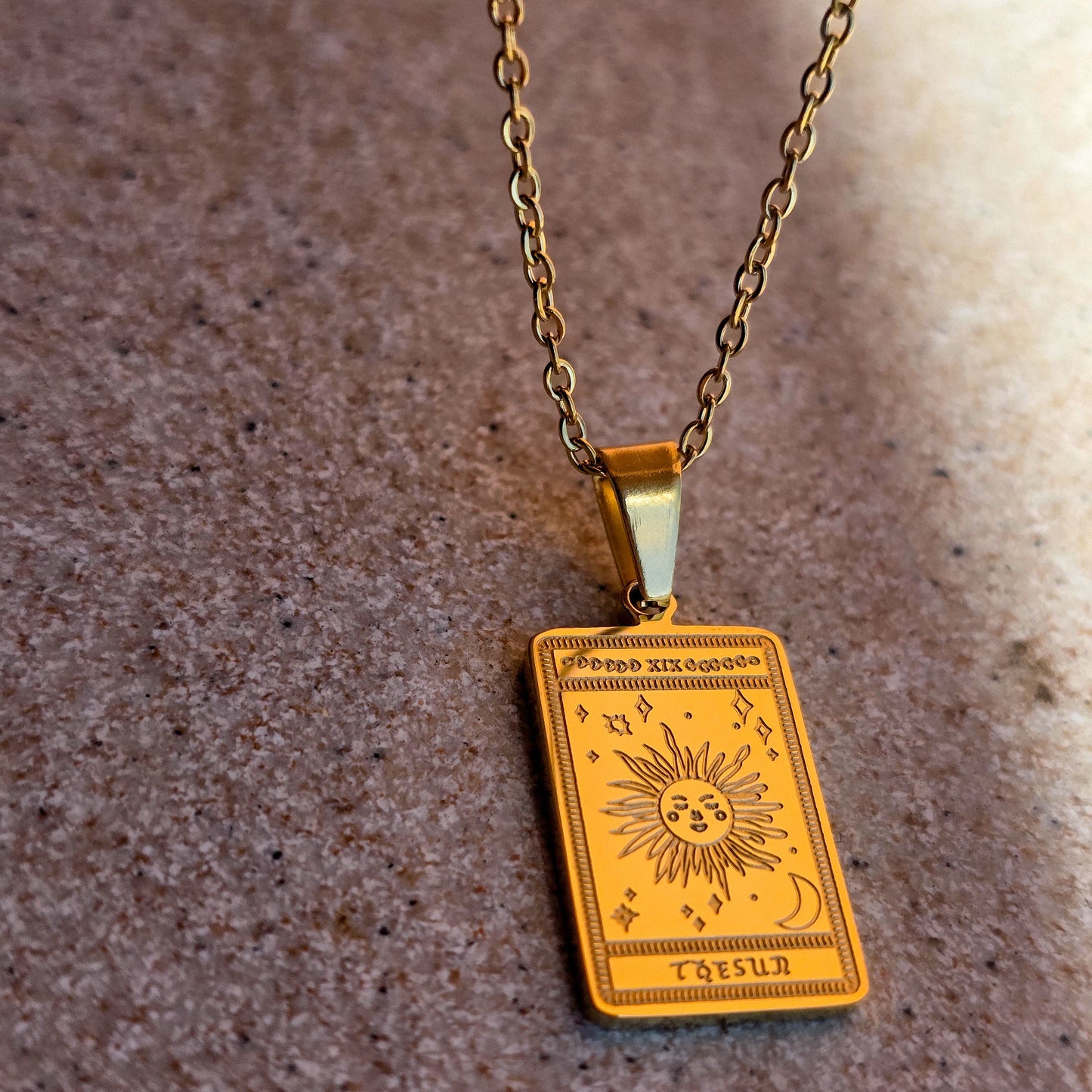 Tarot golden "The Sun"