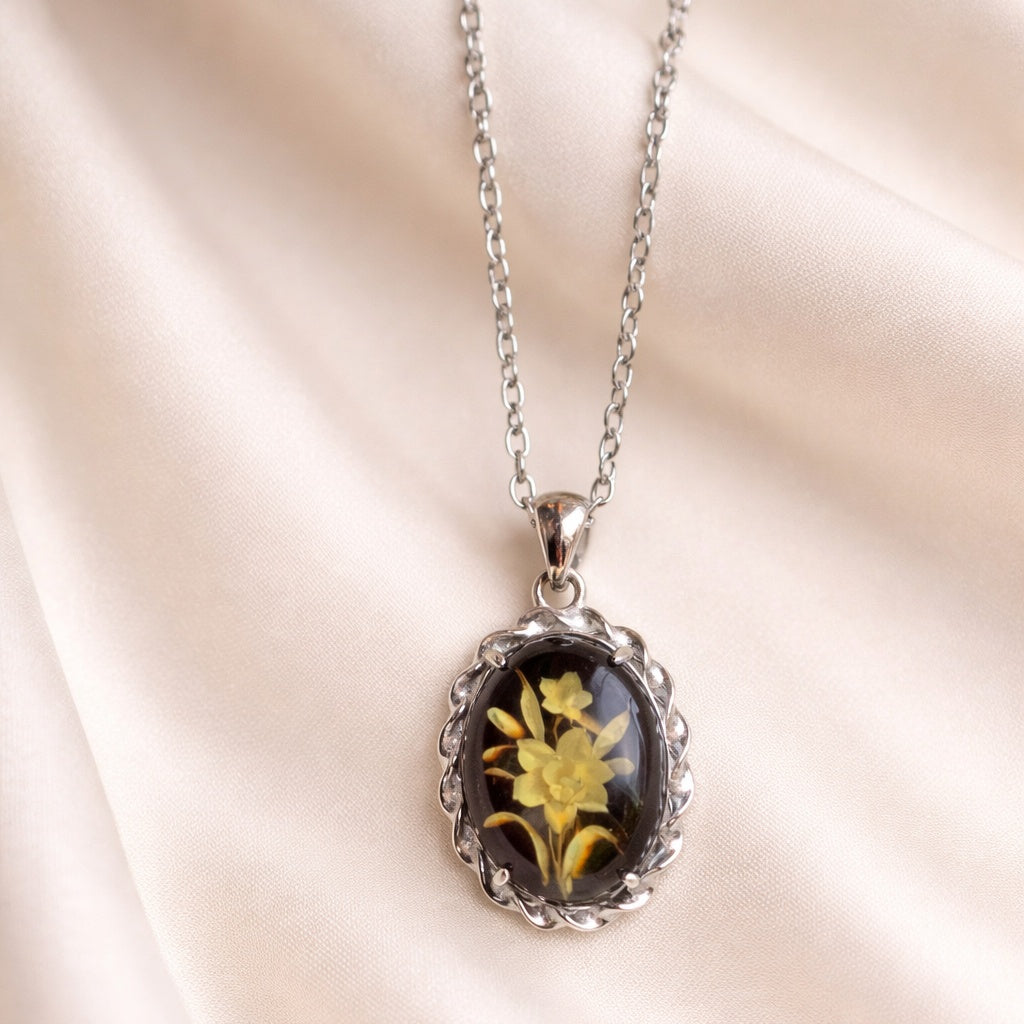 Girocollo Metamorfosi - Narciso argento