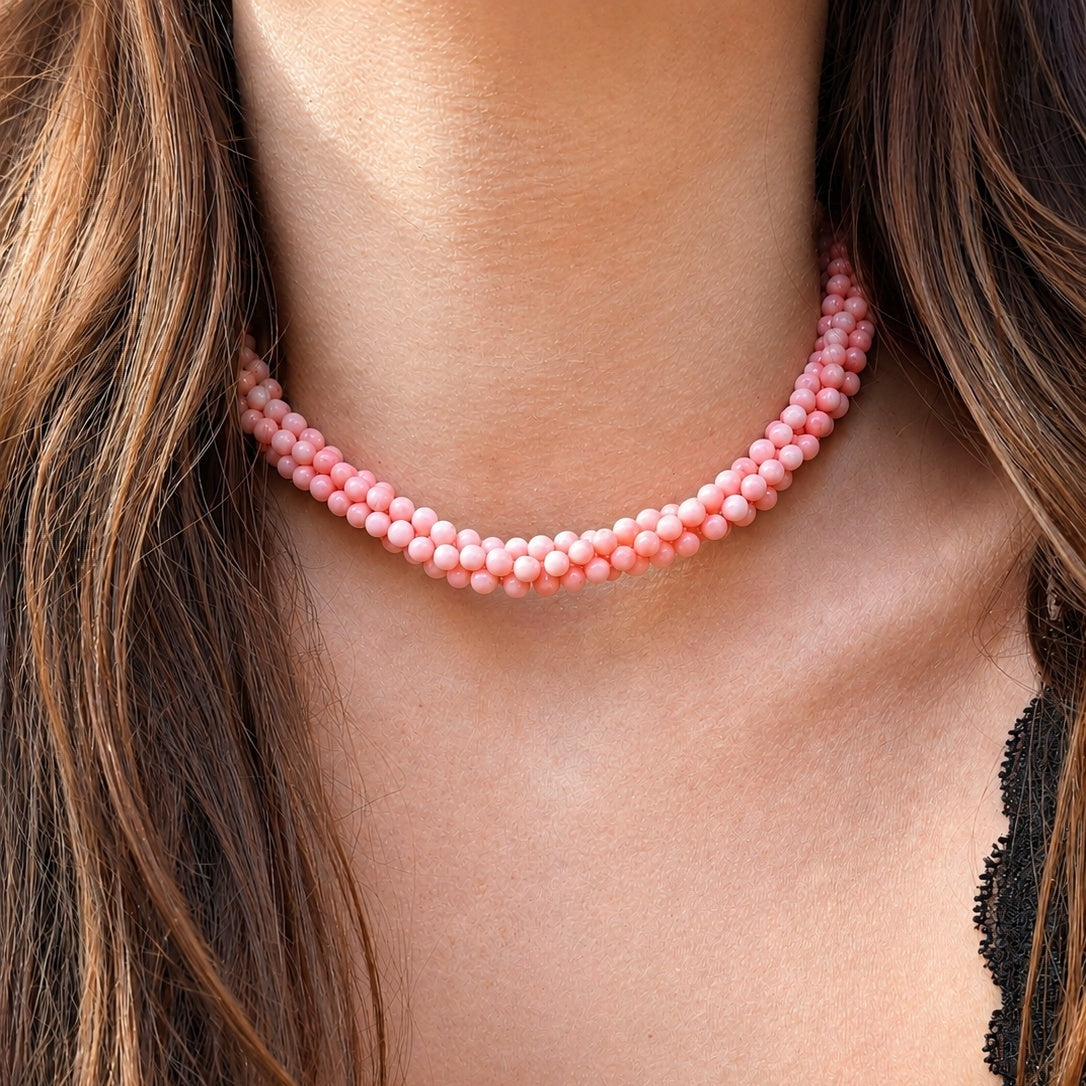 Collier TVLLIA - corallo rosa