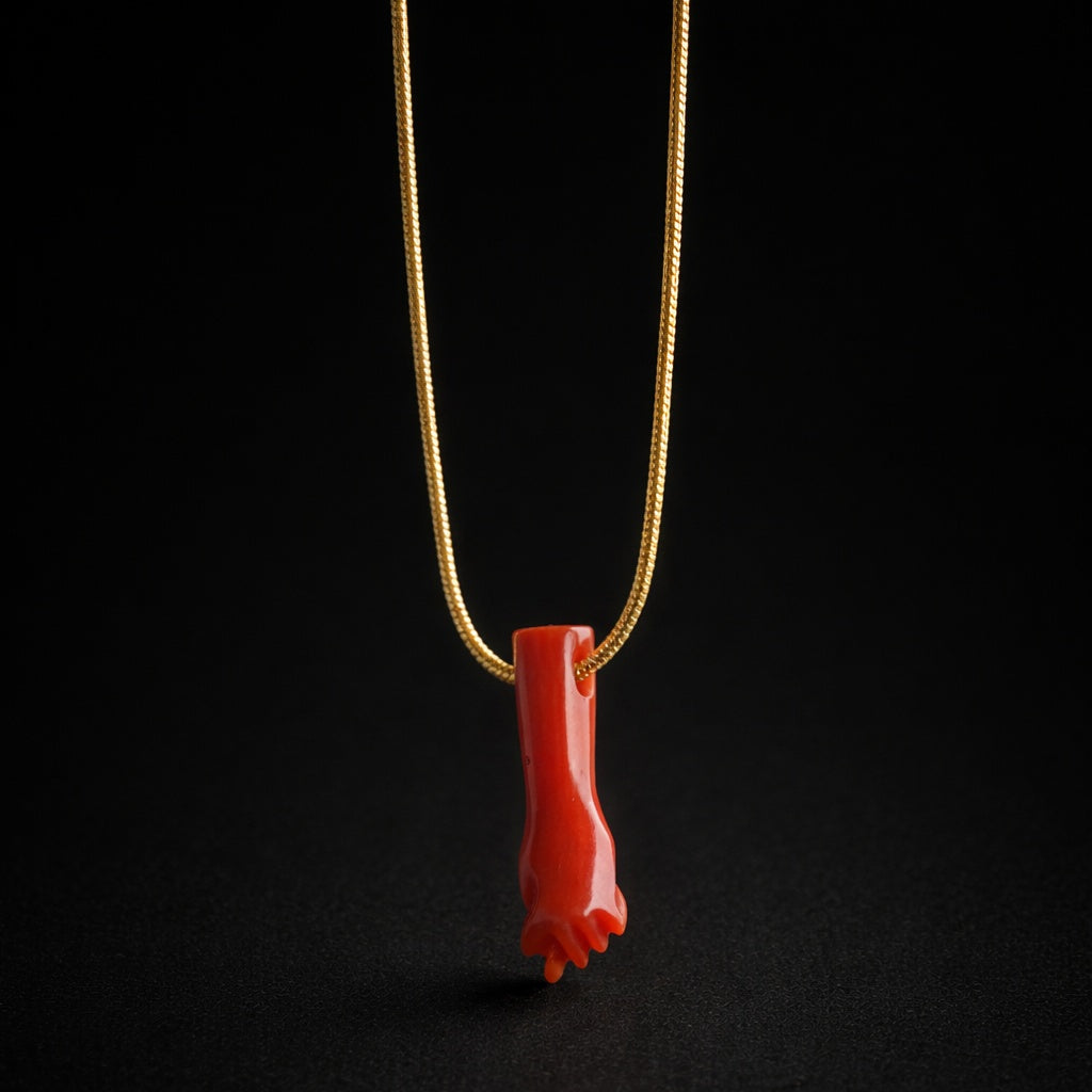 MANVS FICA in corallo