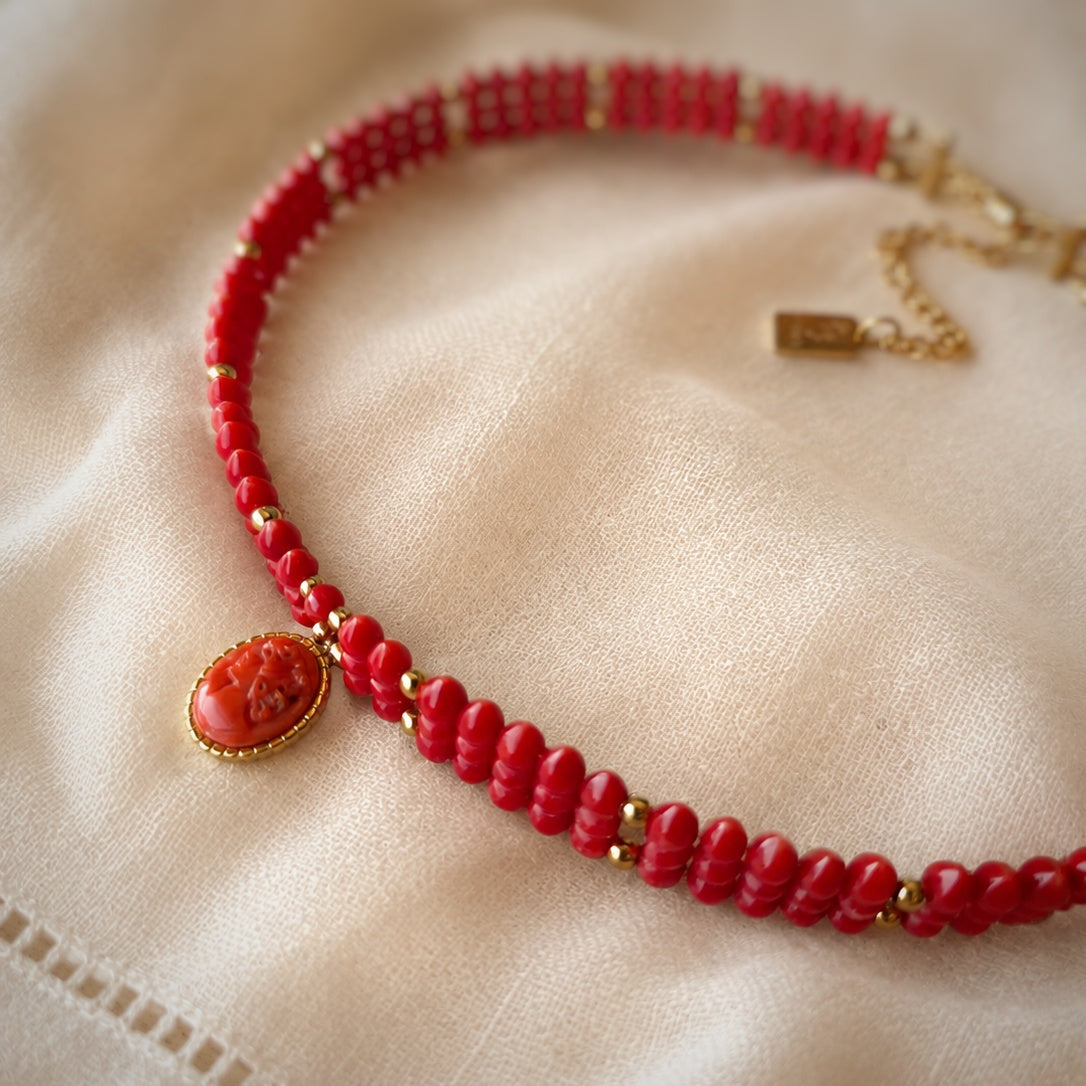 Collier Circe in corallo