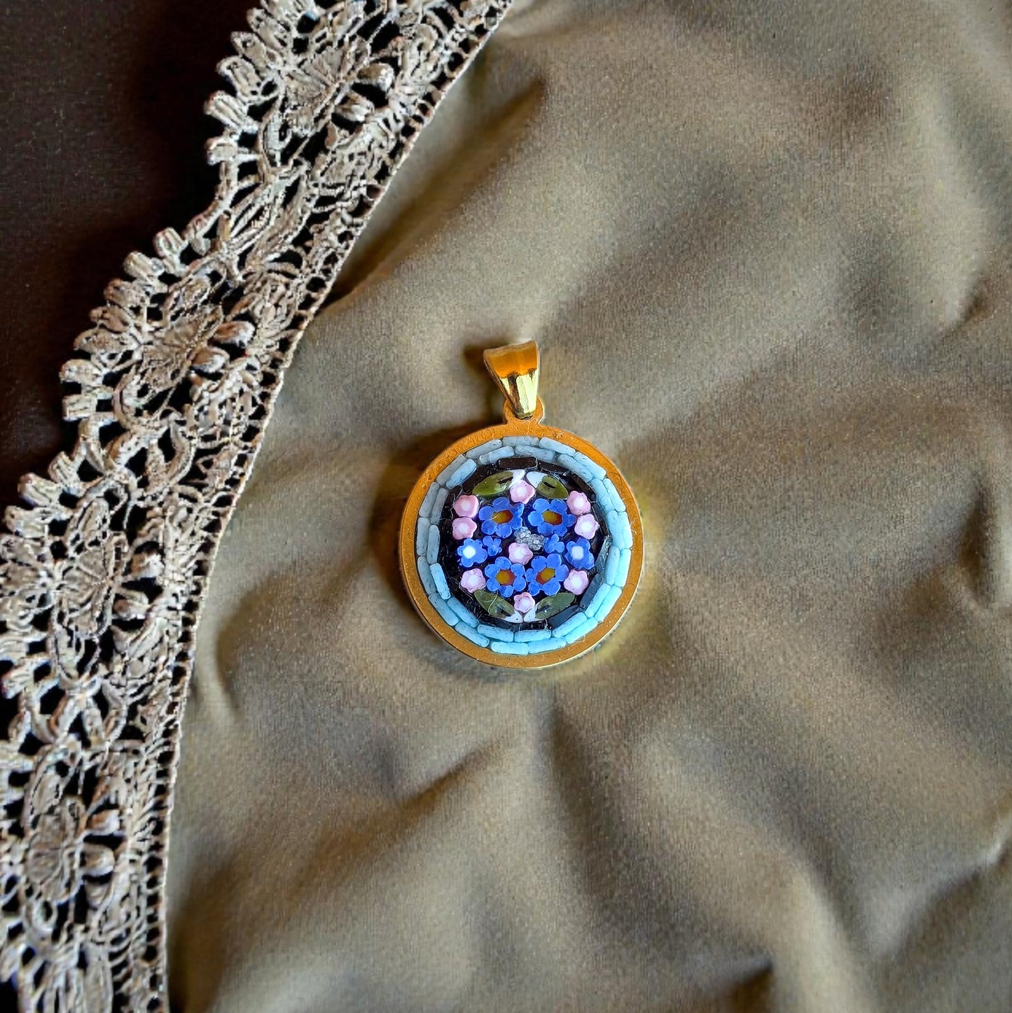 Ciondolino celeste oro