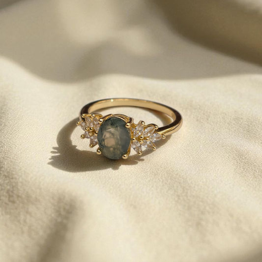 FLAMMAE Agata muschio - oro