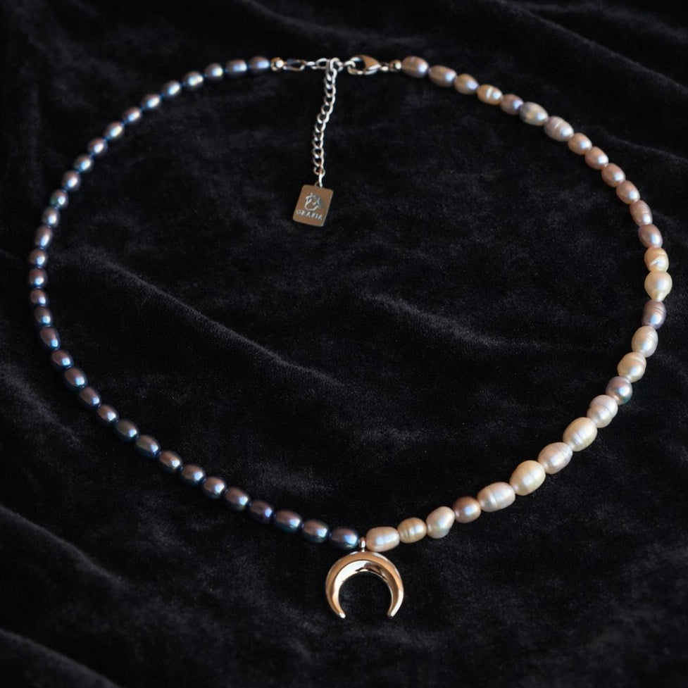 Girocollo Neruda Nox argento