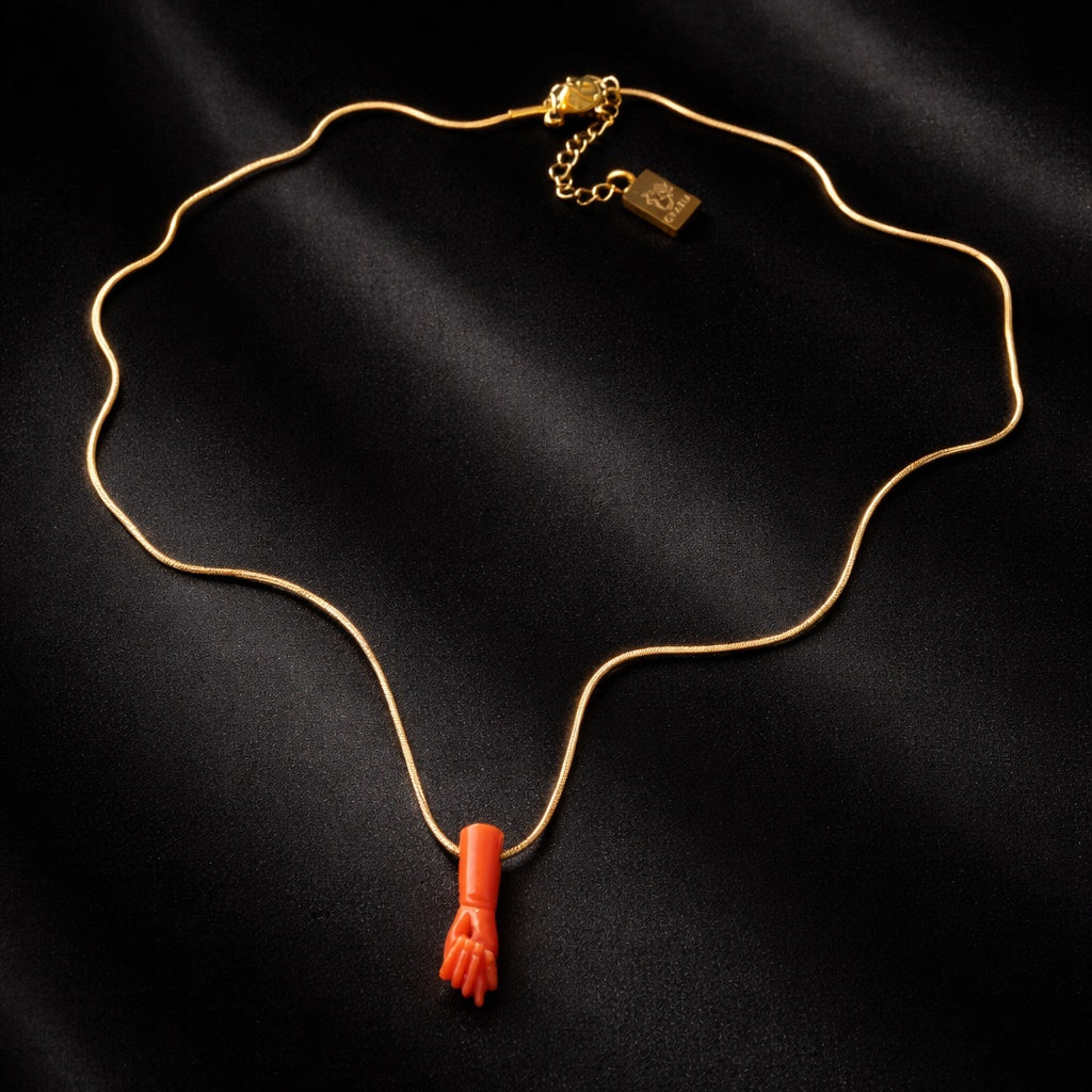 MANVS FICA in corallo