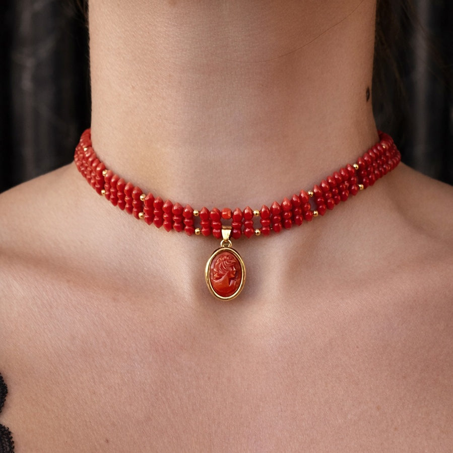 Collier Circe in corallo