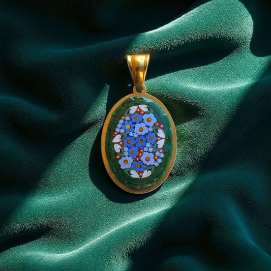 Ciondolo verde smeraldo oro