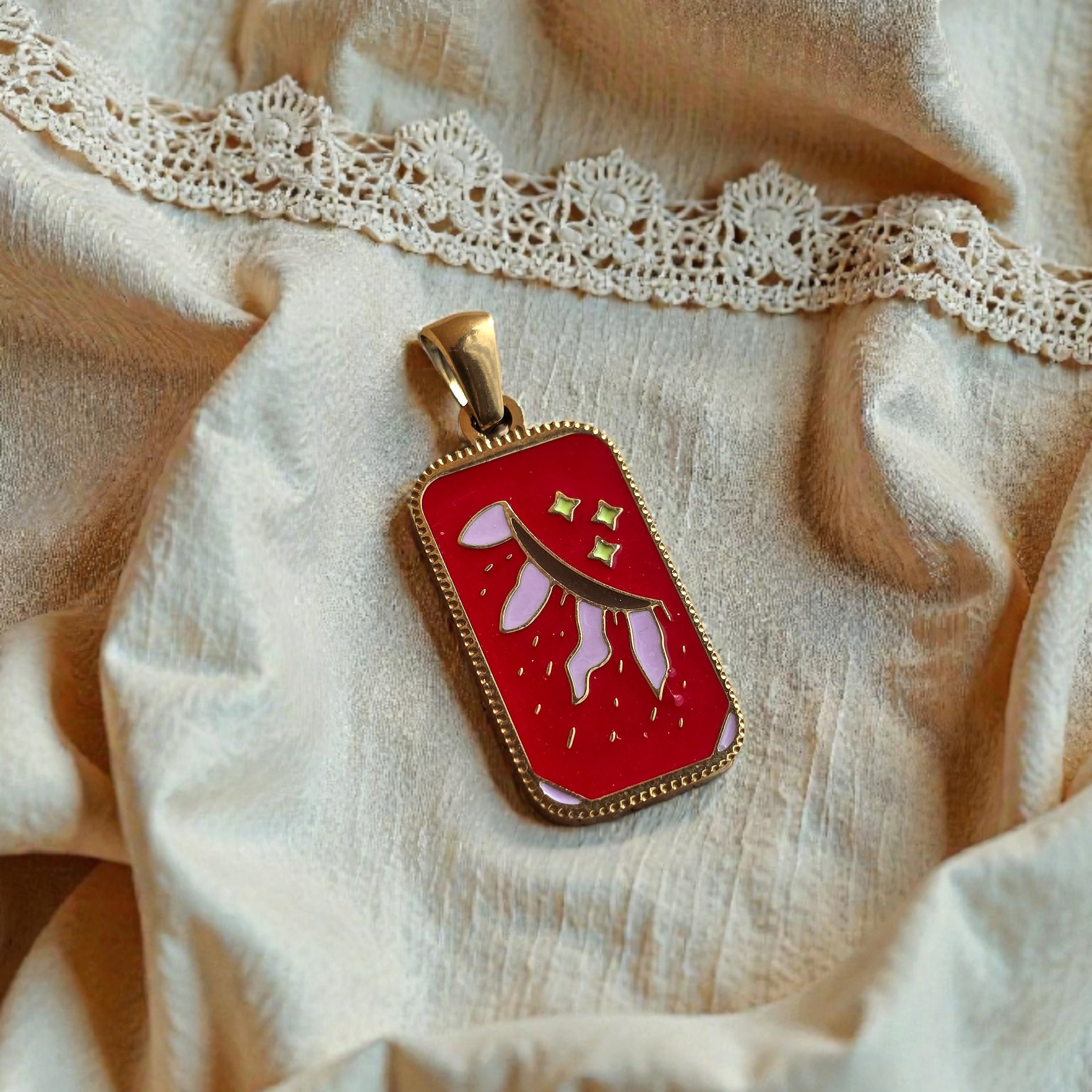 Tarot Sole - smalto rosso