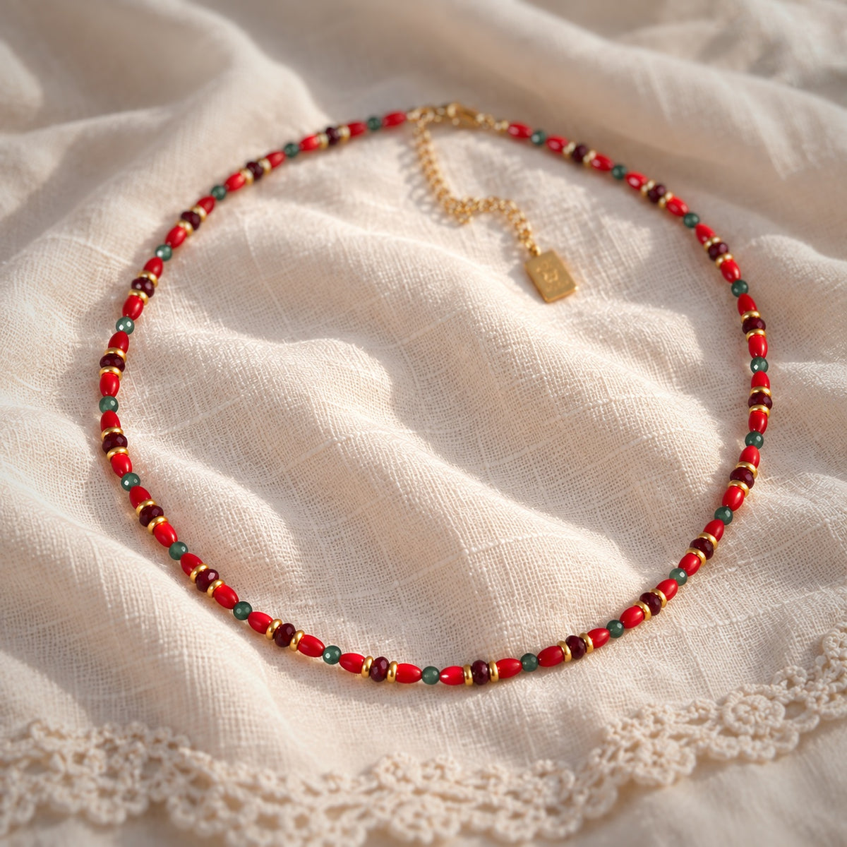 Collanina Caterina - corallo rosso