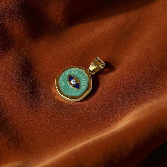 Occhietto turco smalto verdeacqua