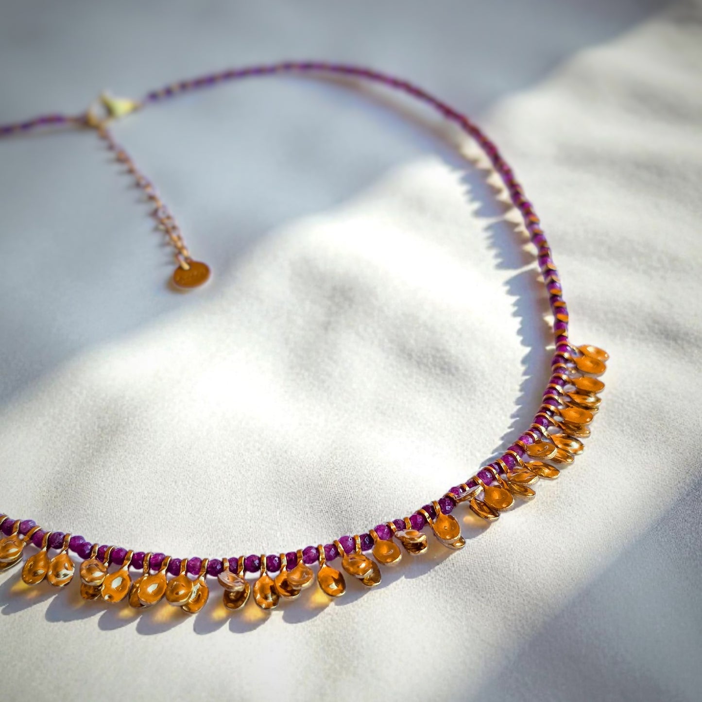 Girocollo Drusilla - agata magenta