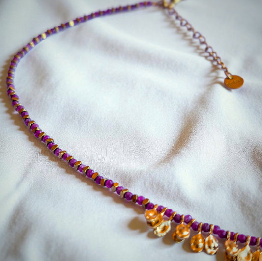 Girocollo Drusilla - agata magenta