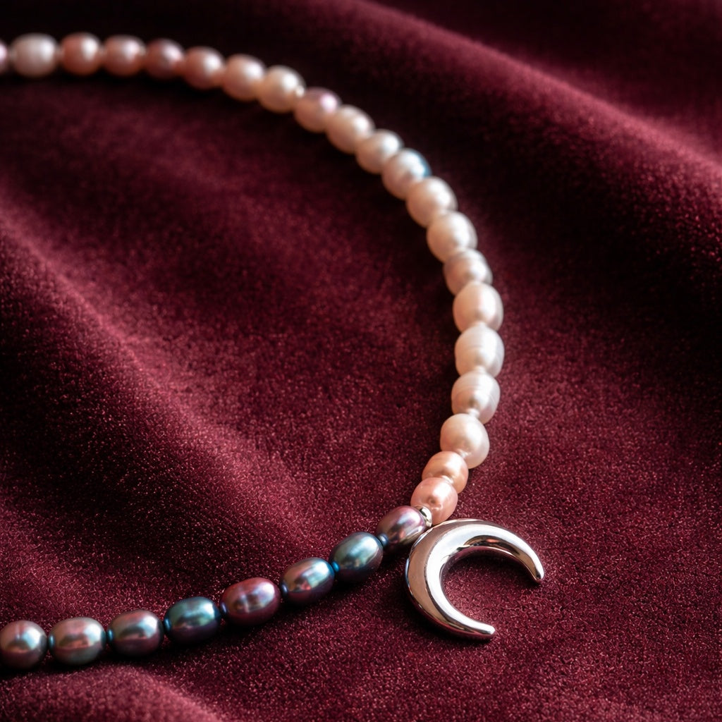 Girocollo Neruda Nox argento