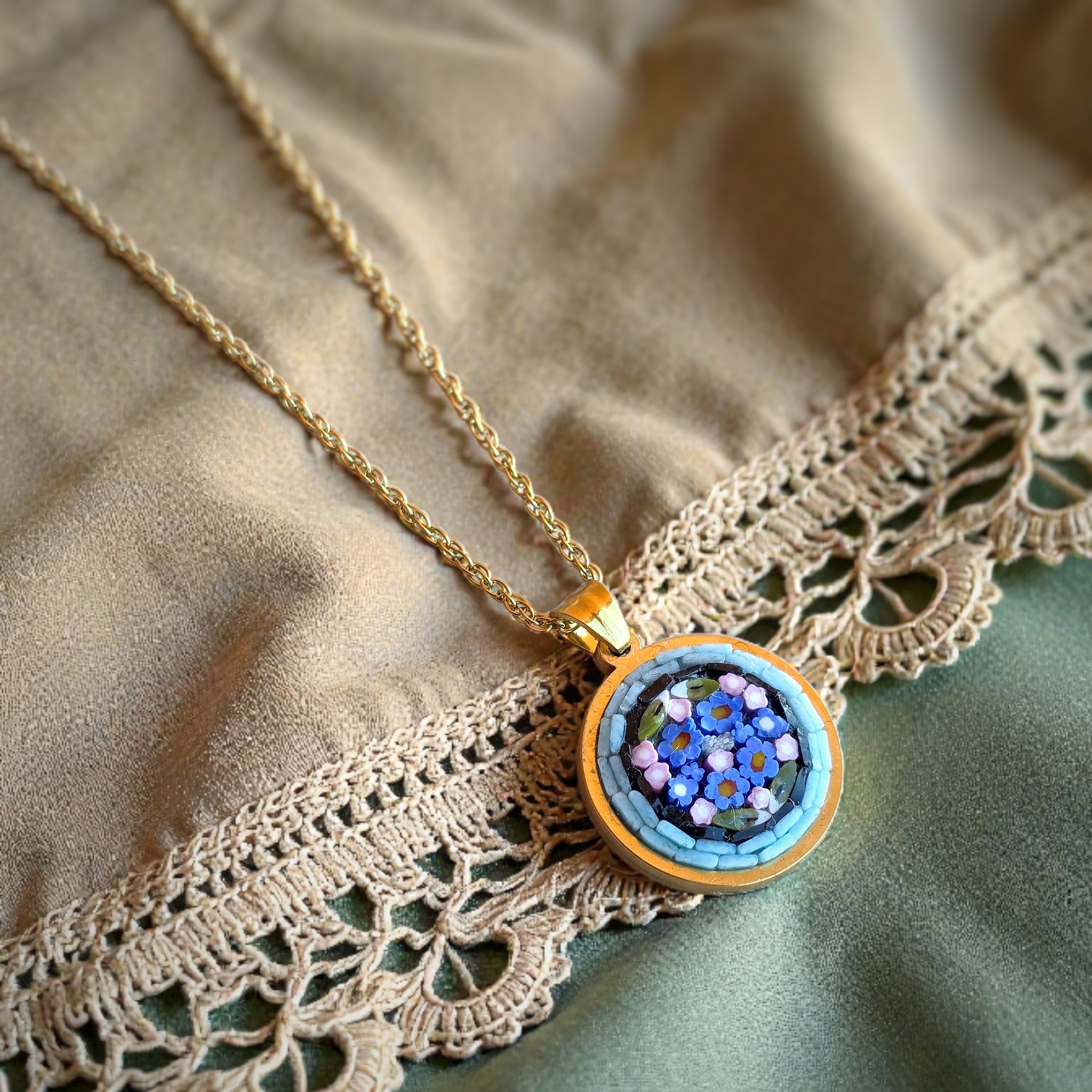 Ciondolino celeste oro