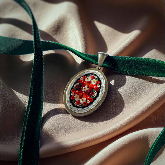 Ciondolo bianco argento