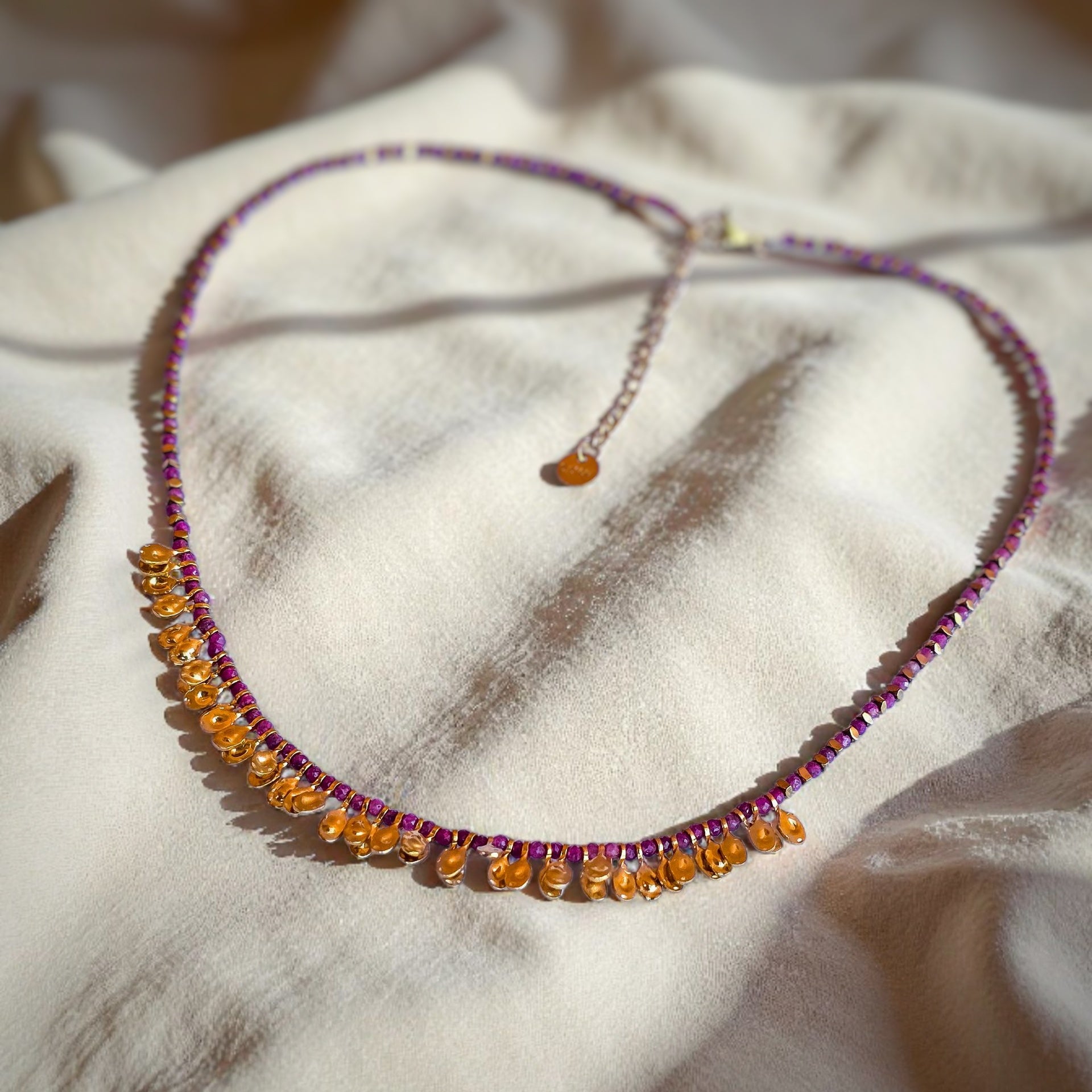 Girocollo Drusilla - agata magenta