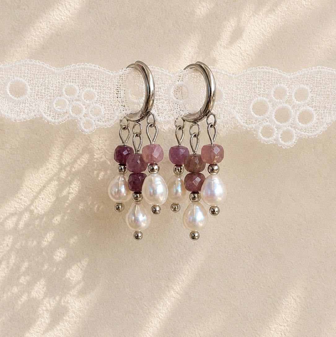Orecchini Crotalia ametista argento