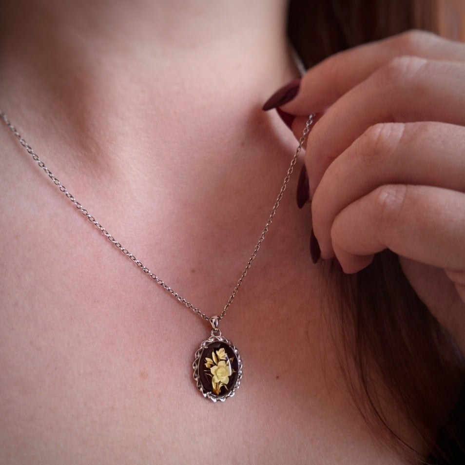 Girocollo Metamorfosi - Narciso argento